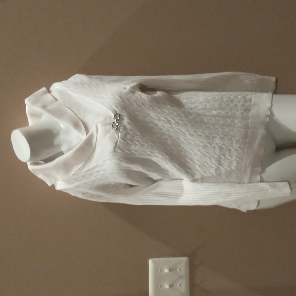 Karen Scott Cream Sweater S